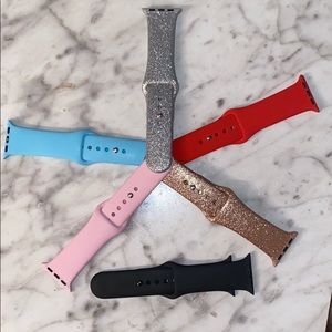 Silicone Apple watch compatible bands